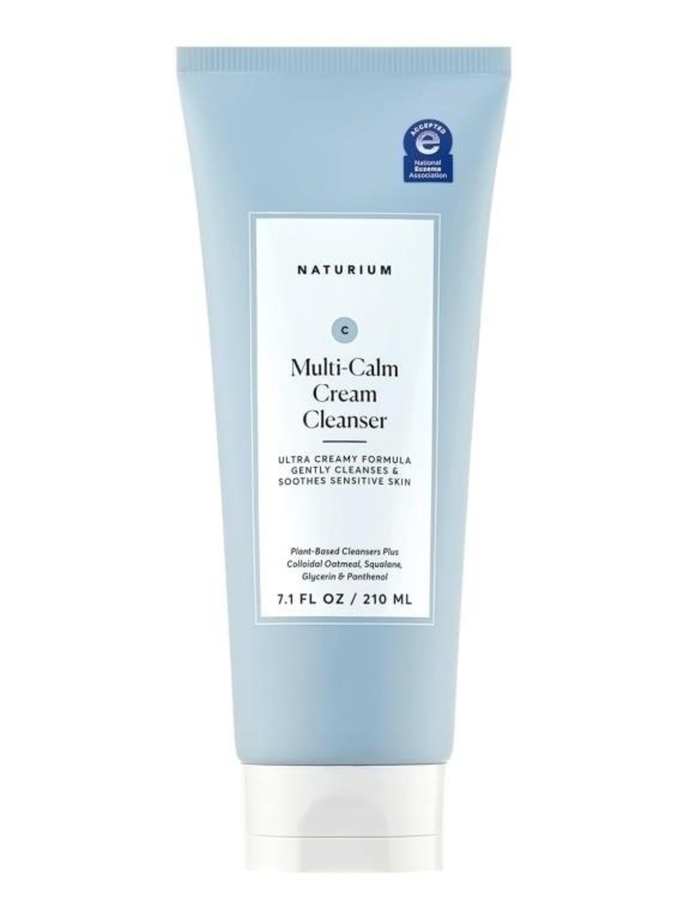 Naturium Multi-Calm Cream Cleanser - Light Blue